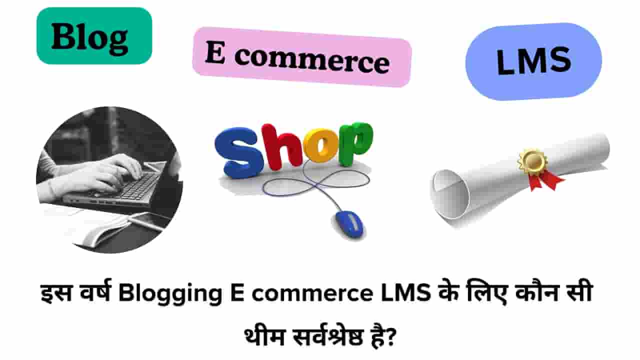 Which themes is best for Blogging Ecommerce LMS this year in hindi